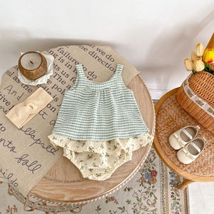 Conjunto <span class=keywords><strong>de</strong></span> Ropa <span class=keywords><strong>de</strong></span> Verano 2024 para Bebé Niño <span class=keywords><strong>de</strong></span> 12 a 18 <span class=keywords><strong>Meses</strong></span>, Camisa sin Mangas y Pantalones <span class=keywords><strong>de</strong></span> Algodón con Estampado a Cuadros - Product Image 5