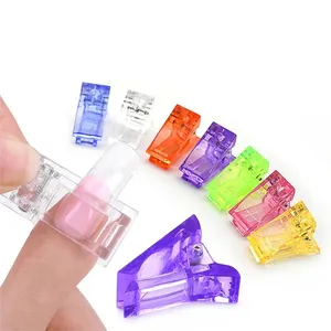 Transparent Acrylic Nail Art Clip Quick Shaping Gel Nail Tips Clip Nail ExtensionUVClip Nail Art Styling <b>Tool</b> Set - Product Image 1
