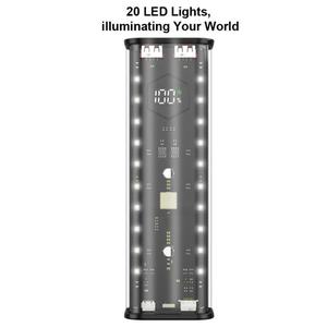 Caja de Almacenamiento para Baterías con 4 Ranuras para 21700, Carcasa para Banco de Energía DIY, Carga Rápida PD de 22.5W, Doble USB, Sin Celdas - Product Image 2