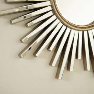 Miroir décoratif Gemme Mirror 33'' en forme de soleil couchant pour salle de bain, chambre et salon - Product Image 3