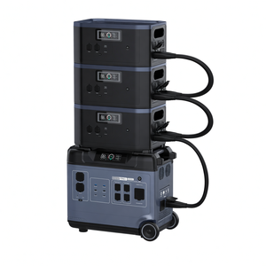 สถานีพลังงานสำรองแบบพกพา 5000W/19kWh รองรับแรงดันไฟฟ้าทั่วไป ระบบพลังงานแสงอาทิตย์ ชาร์จเร็ว ควบคุมผ่านแอพ ใช้ได้กับรถยนต์ รองรับไฟฟ้าบริสุทธิ์ - Product Image 1
