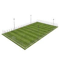 Cage de football de plein air, terrain de football parfait pour les stades de football en plein air, cage de football LED haute performance