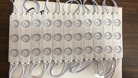 Modul LED AC 220V 110V 98*20mm 9820 Injeksi IP65 Tahan Air untuk Papan Tanda Huruf Saluran