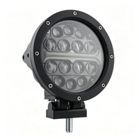 Nouvelle lampe de travail LED DRL 7,1 pouces 70W avec lentille 4D, étanche IP68, 12-48V, pour conduite auxiliaire, tout-terrain, voiture, camion, chariot élévateur, machinerie, 3400lm