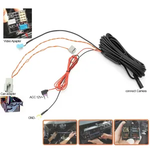 Greenyi Rcd330 Xe Thân Cây Xử Lý Phía Sau Xem Máy Ảnh Cho <span class=keywords><strong>Audi</strong></span> A3 A4 A5 <span class=keywords><strong>A6</strong></span> B6 A6L S6 B7 A8 A8L Hỗ Trợ Ban Chỉ Đạo Đường Dây Quỹ Đạo Bánh Xe - Product Image 5