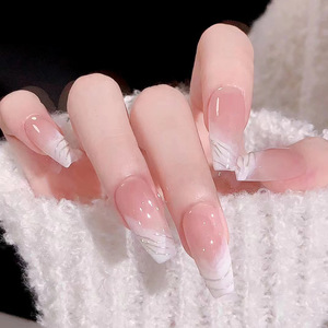 24pcs vente en gros de <span class=keywords><strong>faux</strong></span> <span class=keywords><strong>ongles</strong></span> carrés de styles <span class=keywords><strong>chinois</strong></span> presse courte sur les <span class=keywords><strong>ongles</strong></span> pour les doigts - Product Image 6