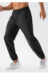 Pantalones Deportivos LULU para Hombre, de Nailon, Frescos y Cómodos, de Corte Holgado, Color Limón, de Secado Rápido, Elásticos, para Actividades al Aire Libre, Correr y Hacer Ejercicio - Product Image 1