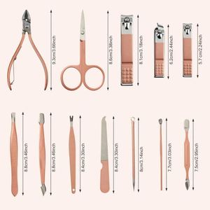 <span class=keywords><strong>Set</strong></span> <span class=keywords><strong>Manicure</strong></span> tagliaunghie Kit <span class=keywords><strong>Pedicure</strong></span>-18 pezzi in acciaio al carbonio strumenti per la cura delle unghie con lussuosa custodia da viaggio logo personalizzato - Product Image 3