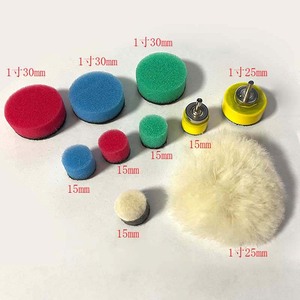 Tampon de polissage en mousse pour voiture, diamètre intérieur de 3mm, forme cylindrique pour meuleuse, matériau en éponge non abrasive - Product Image 2