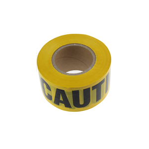 Cinta de advertencia de peligro y precaución, no adhesiva, de polietileno amarillo, muy vendida. - Product Image 2