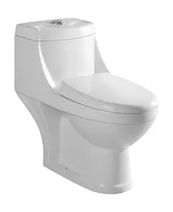 Kaliteli sıhhi tesisat banyo tuvalet otel ev tek parça porselen Wc tuvalet