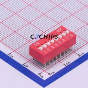 TA-08 DIP Switch Through hole Component (THT) Switch ( Number of Switch Sections: 8 )( Lead Spacing: 2.54mm ) - Product Image 1