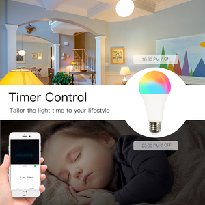 BLE thông minh e27led ánh sáng 9 wát RGB Trắng Dimmable Alexa/Google nhà tương thích thanh thiết kế cho khách sạn <span class=keywords><strong>Android</strong></span> hoạt động - Product Image 5
