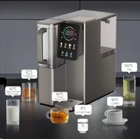 Purificateur d'eau électrique en plastique RO à quatre étapes de haute qualité, autonettoyant, avec eau chaude/froide/glace instantanée, modèle de comptoir, garantie 24 mois