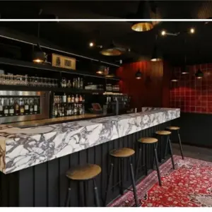 Dalles de marbre blanc moderne italien Calacatta <span class=keywords><strong>Kinawa</strong></span> avec veine violette Breccia Medicea Viola Calcatta Milas Tuile de marbre lilas - Product Image 4