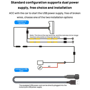 Xe Máy 6.25 inch Sony Dashcam Navigator màn hình cảm ứng với không dây Carplay phía trước và phía sau máy ảnh và <span class=keywords><strong>TPMS</strong></span> <span class=keywords><strong>DIY</strong></span> Màu - Product Image 4