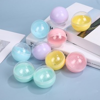 Vente en gros OEM – Billes vides en plastique PP translucide couleur macaron de 50 mm pour distributeur automatique de capsules