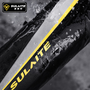 สนับเข่ามอเตอร์ไซค์ Sulnite พร้อมซับในขนแกะ อุปกรณ์ป้องกันความอบอุ่นสำหรับการปั่นจักรยานสำหรับผู้ใหญ่ สีดำ ป้องกันระดับ CE2 - Product Image 2