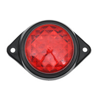 Feux de gabarit latéraux pour camion 24V ambre bleu blanc vert, lampe de marqueur latérale pour remorque 24 volts