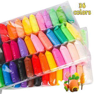 Wholesale Ultra Light 36 Color Air Dry Clay Kit 12 Color Play Dough Educational Handmade Tools for Kids' Arts & Crafts