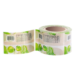 <span class=keywords><strong>Film</strong></span> plastique thermorétractable personnalisé avec impression de logo, <span class=keywords><strong>film</strong></span> en rouleau pour étiquettes de bouteilles d'eau minérale et de boissons, PET PVC - Product Image 3