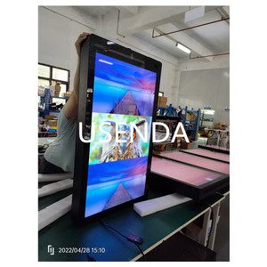 55 inch Ngoài trời 4K IPS Bảng điều chỉnh 120Hz treo tường không thấm nước 3500nits độ sáng cao Android Wifi CMS phần mềm cảm ứng LCD hiển thị - Product Image 2