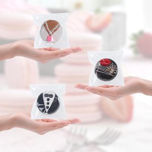 Sacs en cellophane transparents 3x3 pouces auto-adhésifs pour emballage de chocolats, oreos et macarons, lot de 100 - Product Image 2