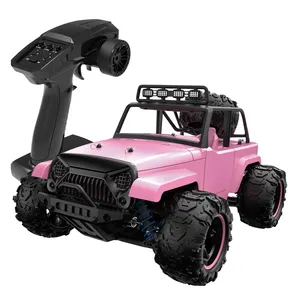Rosa Ferngesteuertes Drift 4WD Offroad <span class=keywords><strong>RC</strong></span> Auto 2,4GHz Hochgeschwindigkeits 40Km/H USB-Kabel Klettertruck Hobby-Klasse Rennmodell - Product Image 1