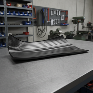 <b>Rubber</b> <b>sheet</b> with grooved surface for industrial flooring anti slip matting and heavy duty work area protection - Product Image 1