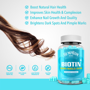 Gomitas de Colágeno Multivitamínicas con <span class=keywords><strong>Biotina</strong></span> de Marca Privada OEM, Etiqueta Personalizada en la Botella, Suplemento Vegano Masticable para el Cabello, Uñas y Piel - Product Image 4