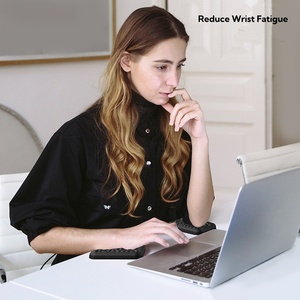 Custom Design PU Leather Ergonomic Mouse Wrist Rest <b>Pad</b> Armrest Elbow Rest <b>Pad</b> Arm Rest Wrist Support <b>Cushion</b> for Mouse - Product Image 3