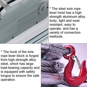 JHSS Type 800kg 1600kg 3200kg Lever Chain <strong>Block</strong> Laborsaving Wire Rope Ratchet Lever Hoist <strong>Crane</strong> Price for Construction Site - Product Image 3