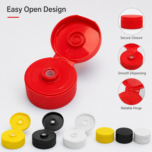 Tapa abatible de PP de grado alimenticio OEM ODM personalizada para botellas de especias y salsas, color personalizado, a prueba de fugas, fácil de abrir, venta al por mayor - Product Image 4