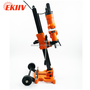 מקדחת יהלום על גלגלים F-180D 2200W בעלת 3 מהירויות, לשימוש רטוב ויבש, לעבודות בנייה וקידוח בבטון, עם מטחנה זוויתית. - Product Image 5