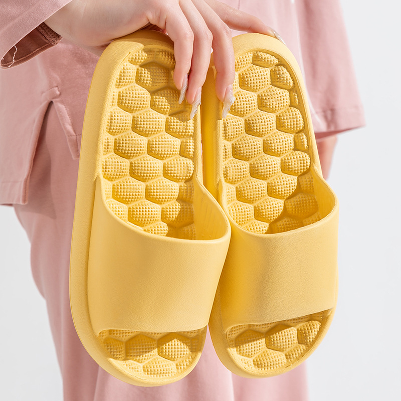 Fashion PVC Bathroom Slippers Non Slip EVA Shower Slides Sandals for Women