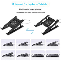 Support de refroidissement pliable pour ordinateur portable avec ventilateur USB silencieux et réglable pour tablette – Vente en gros