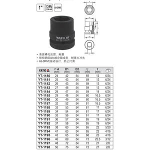 Llave de Tubo Yato de 30 mm, Cr-Mo Hex, Grado Industrial - Product Image 2
