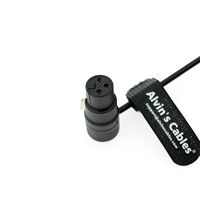 Cable XLR de 3 Pines Macho a Hembra de Bajo Perfil Giratorio de Alvin's Cables, Conector Original, Cable de Audio Balanceado para Micrófono con Revestimiento de TPE