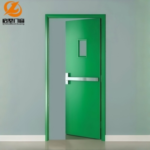 Puerta Cortafuego de Acero Directo de Fábrica, Puerta de Salida Interior/Exterior Resistente al Fuego de Alta Calidad, Aislamiento Térmico, Supermercado - Product Image 1