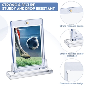 Bán Buôn 35 Pt Kích Thước Tiêu Chuẩn Bảo Vệ UV Từ Nhựa Giao Dịch Chủ Thẻ Rõ Ràng Thẻ Cứng Tay Áo Hiển Thị Trường Hợp - Product Image 3