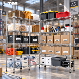 Estantería Metálica de 5 Niveles Personalizable MZG para Almacén, Estantería de Almacenamiento para Comercio Electrónico, Estantería Móvil para Logística y Manejo de Materiales - Product Image 1