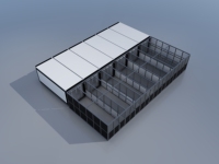 DYCE3 Villa contemporaine à deux chambres, maison conteneur démontable en kit, couleur personnalisée, acier de haute qualité, sûr et durable