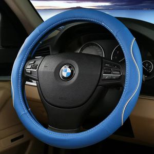 Housse de <span class=keywords><strong>volant</strong></span> de voiture en <span class=keywords><strong>cuir</strong></span> véritable <span class=keywords><strong>à</strong></span> coudre avec lacets, adaptée - Product Image 2