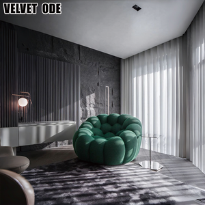 Divano Bubble in Stile Designer Italiano Moderno, Tessuto Bouclé Premium, Rivestimento Sfoderabile, per Appartamenti e <span class=keywords><strong>Arredamento</strong></span> Interno - Product Image 6