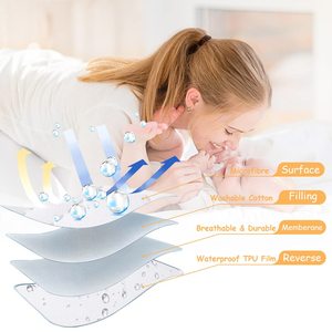 Protector de Colchón Acolchado Impermeable para Cuna, 100% Poliéster, No Tóxico, para Todas las Estaciones, para Cuna de Bebé - Product Image 2