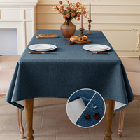 Nappe rectangulaire imperméable aspect lin vert sauge, résistante à la poussière, pour mariages, banquets et événements (vente en gros)