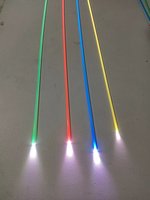 Rollo de Cable de PMMA de 1 mm de Diámetro, Color Rojo, Azul, Amarillo, Naranja, Verde, Fibra Óptica PMMA con Extremo Luminoso para Luces LED y Sistemas de Iluminación
