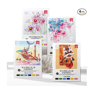 <span class=keywords><strong>Yt</strong></span> personalizado proveedores de China flor acuarela pintura libro nota pintura agua colorear notas - Product Image 1