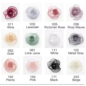 Nhà Máy Bán buôn bó hoa bao bì đầy màu sắc lưới Organza Băng - Product Image 6
