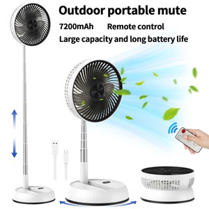 Ventilador Portátil Plegable de Pie con Control Remoto, Batería de Alta Capacidad de 5400mAh, para Dormitorio, Oficina, Camping, Carga USB - Product Image 2